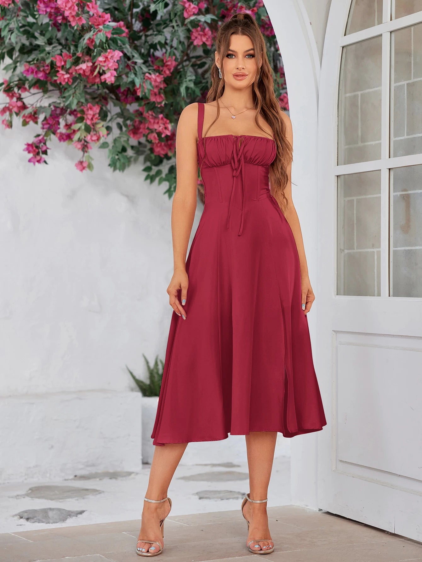 Elegant Blush A-Line Dress