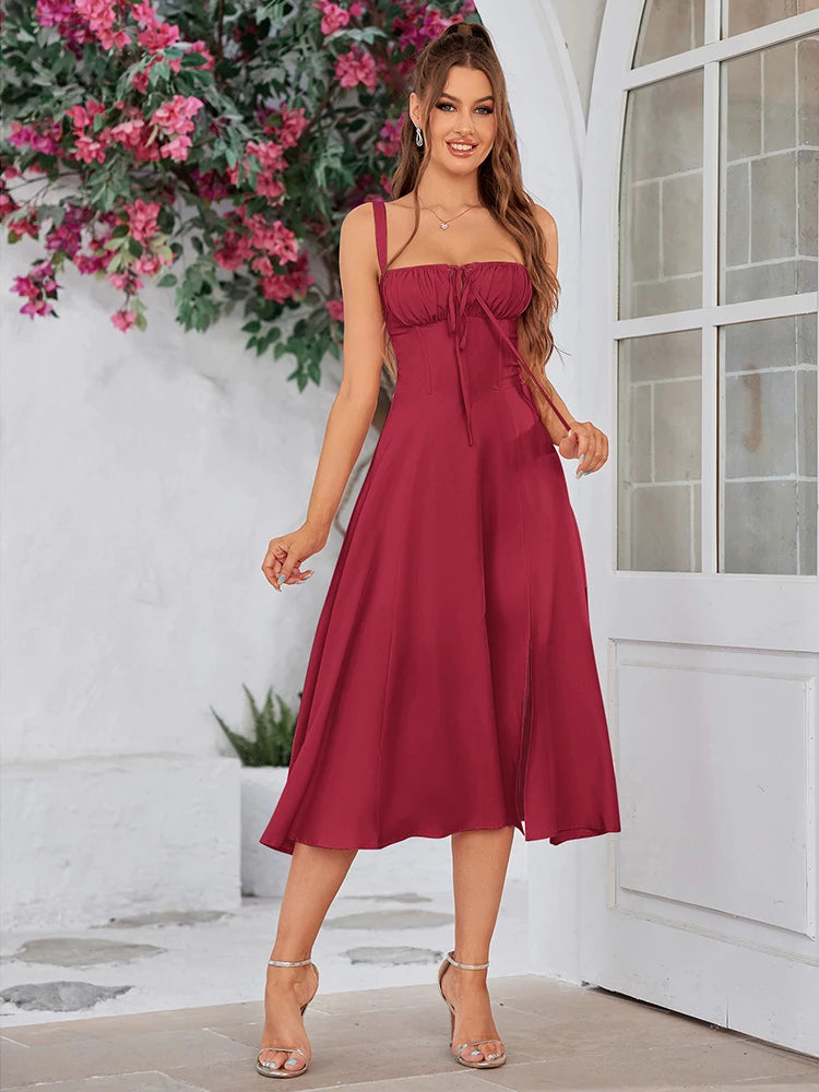 Elegant Blush A-Line Dress