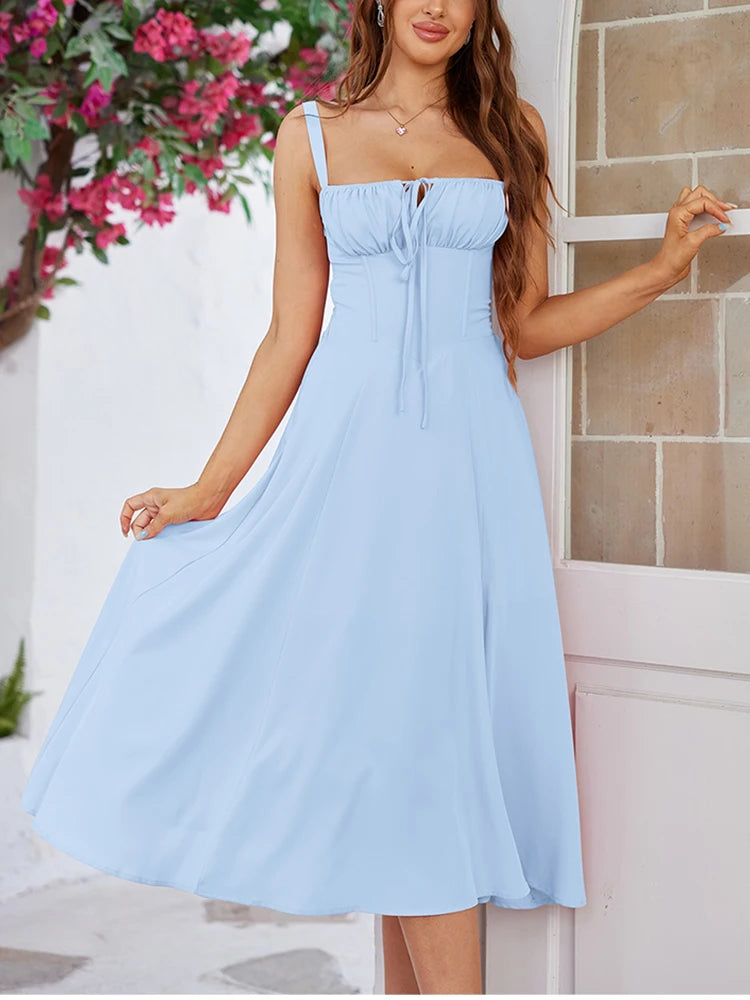 Elegant Blush A-Line Dress