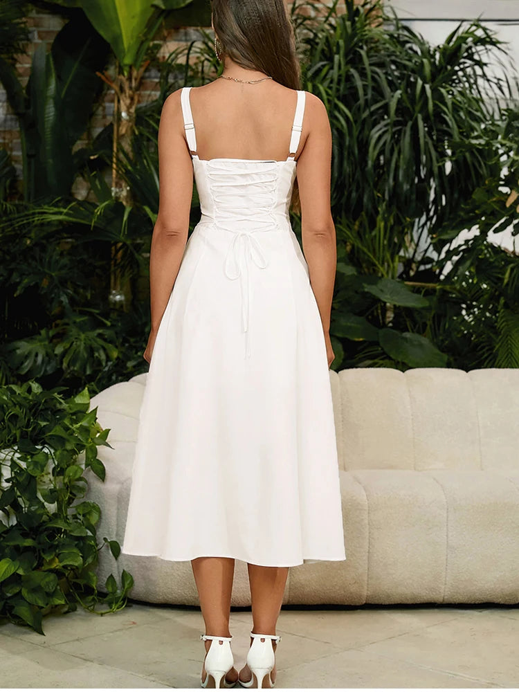 Elegant Blush A-Line Dress