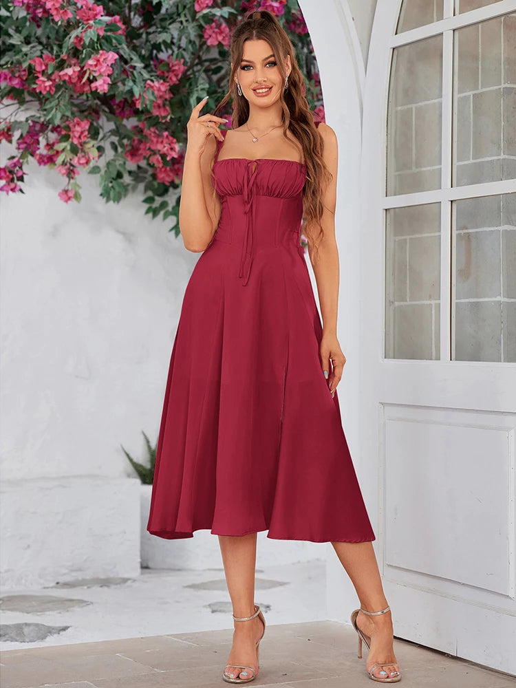 Elegant Blush A-Line Dress