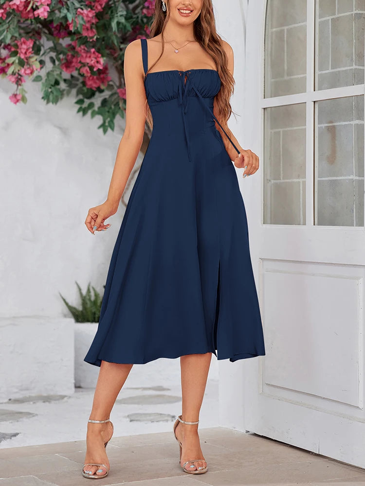 Elegant Blush A-Line Dress