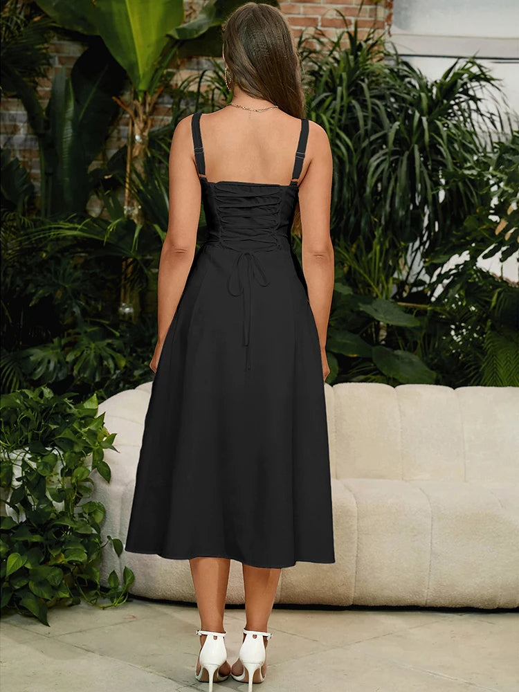 Elegant Blush A-Line Dress