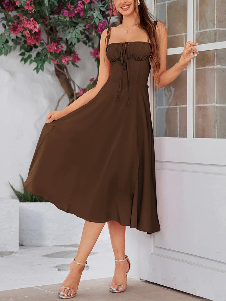 Elegant Blush A-Line Dress