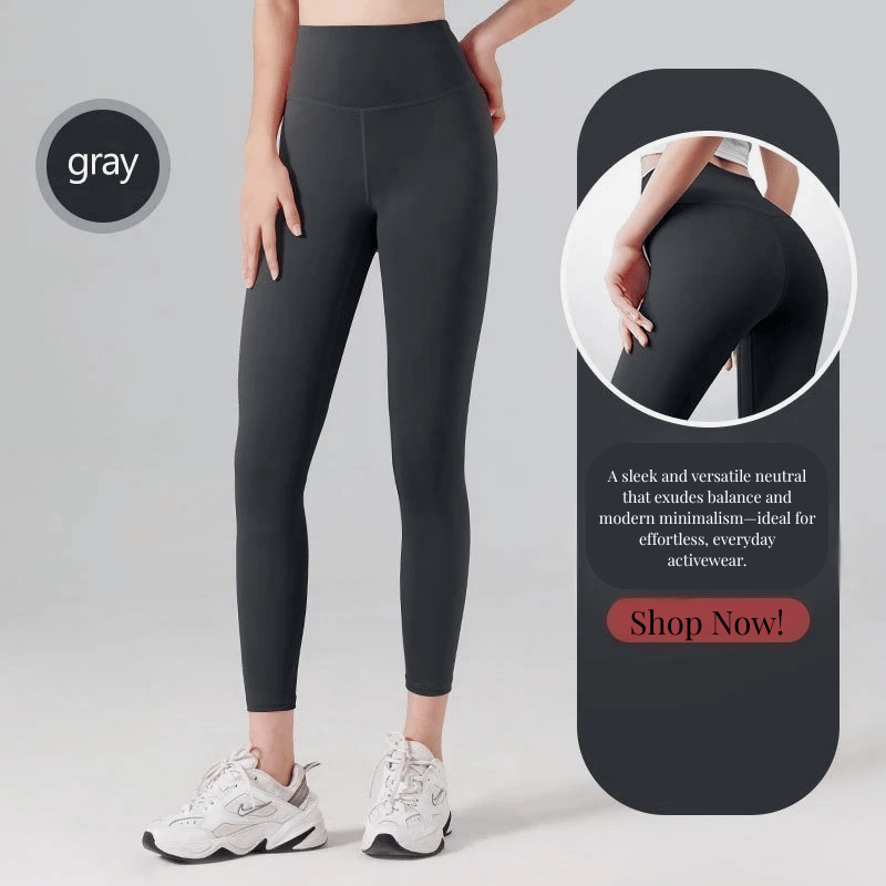 Ribbed High Waisted Seamless Leggings – Tummy Control Yoga & Gym Pants for Women
