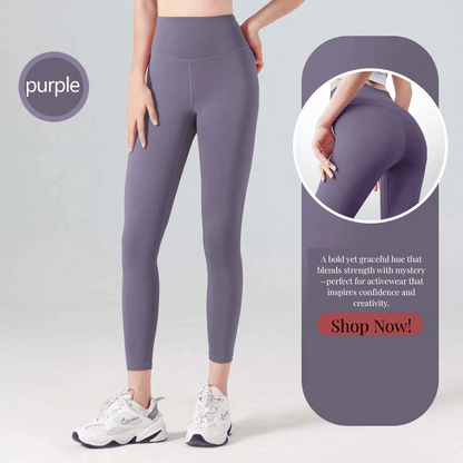 Ribbed High Waisted Seamless Leggings – Tummy Control Yoga & Gym Pants for Women