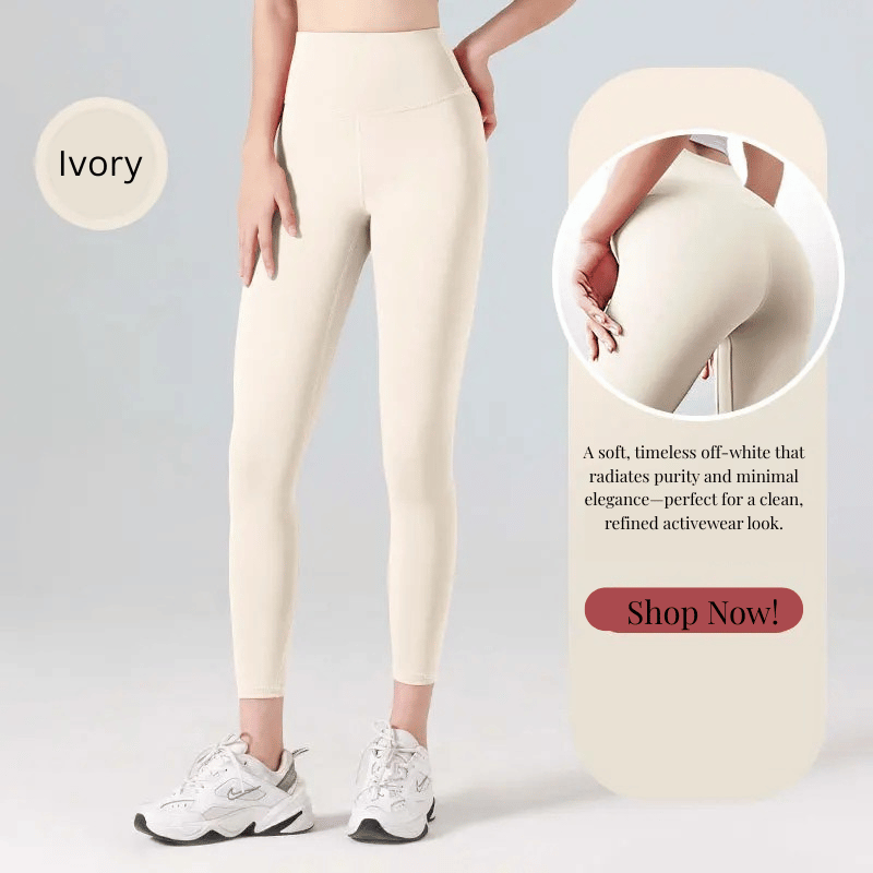 Ribbed High Waisted Seamless Leggings – Tummy Control Yoga & Gym Pants for Women