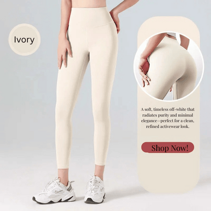 Ribbed High Waisted Seamless Leggings – Tummy Control Yoga & Gym Pants for Women