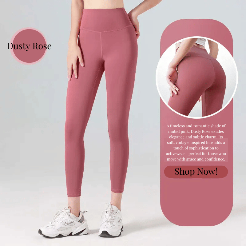 Ribbed High Waisted Seamless Leggings – Tummy Control Yoga & Gym Pants for Women