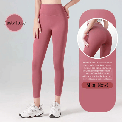 Ribbed High Waisted Seamless Leggings – Tummy Control Yoga & Gym Pants for Women