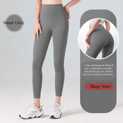 Ribbed High Waisted Seamless Leggings – Tummy Control Yoga & Gym Pants for Women