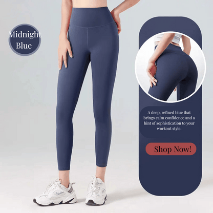 Ribbed High Waisted Seamless Leggings – Tummy Control Yoga & Gym Pants for Women