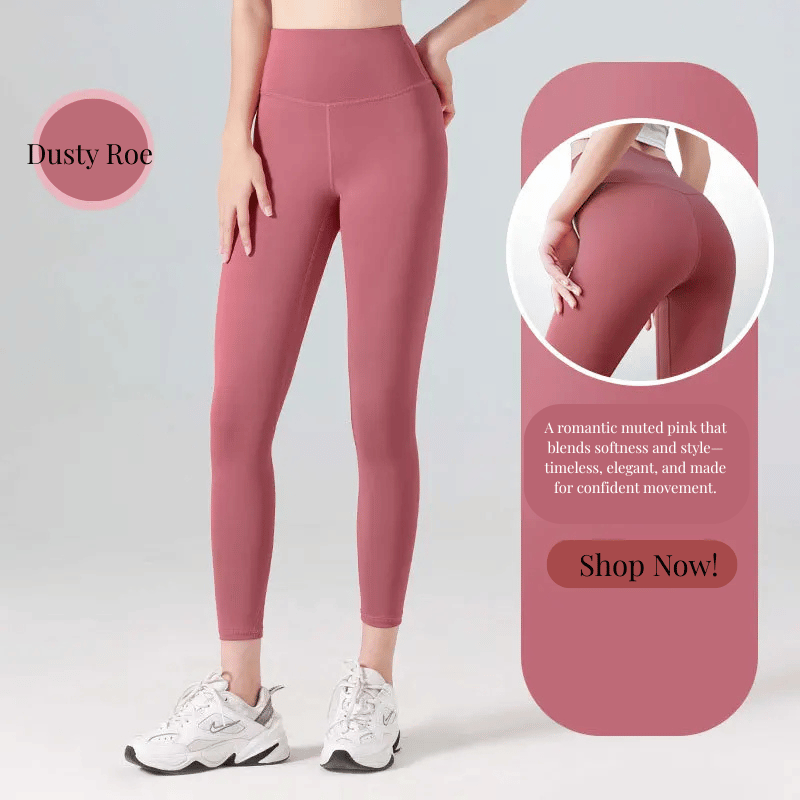Ribbed High Waisted Seamless Leggings – Tummy Control Yoga & Gym Pants for Women