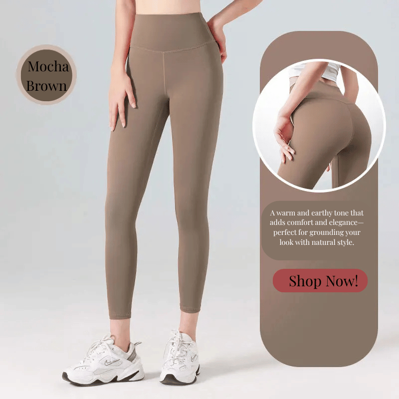 Ribbed High Waisted Seamless Leggings – Tummy Control Yoga & Gym Pants for Women