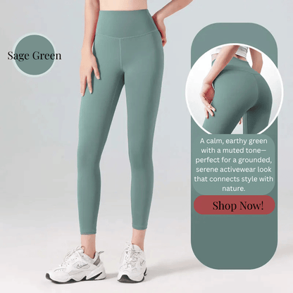 Ribbed High Waisted Seamless Leggings – Tummy Control Yoga & Gym Pants for Women